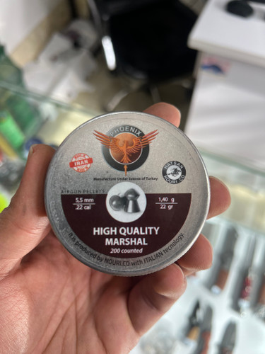 ساچمه تفنگ بادیPHOENIX MARSHAL کالیبر5.5(ایتالیایی ترکیه)