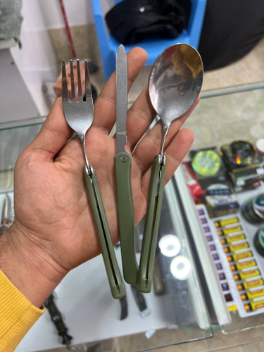 قاشق و چنگال وکارد کوهنوردی وطبیعت گردی
