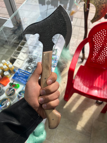 تبر یکپارچه فلزی(دسته چوبی)